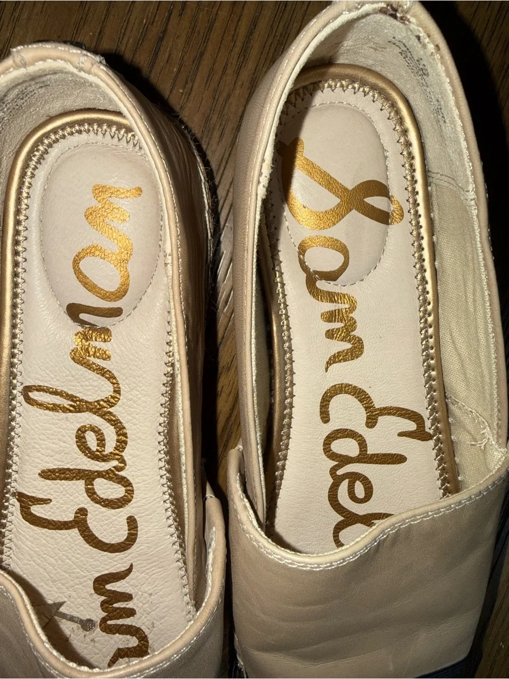 Sam Edelman Two-Tone Tan and Black Espadrille Flats